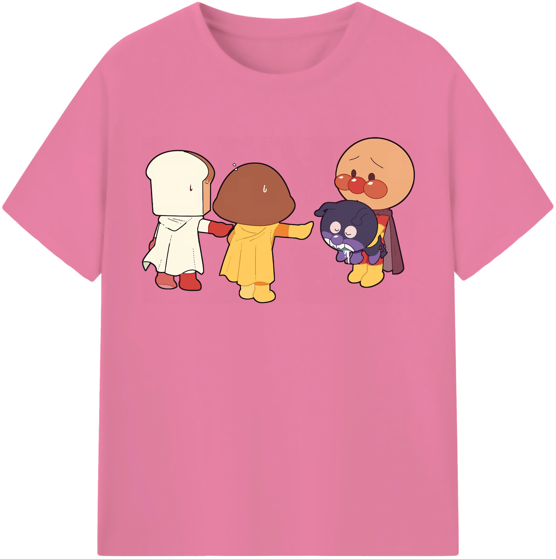 （画像用） アンパンマン Anpanman 綿100％半袖Tシャツ（フロントプリント）